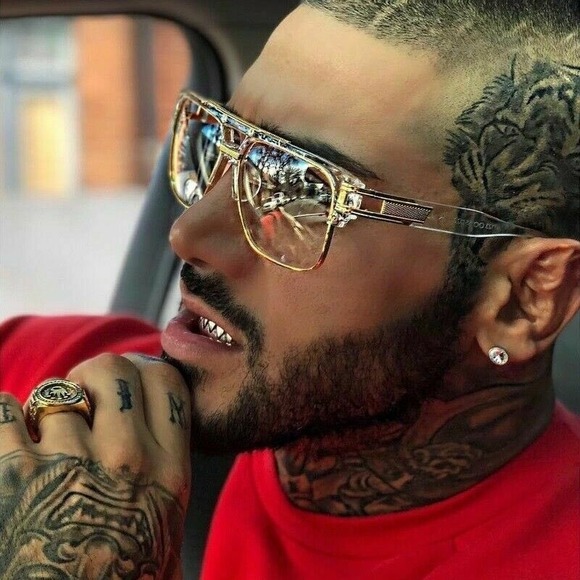 Aviator Sunglasses Clear Frame Fashion Eyewear Men UV400 Protection Festival New - Picture 1 of 5